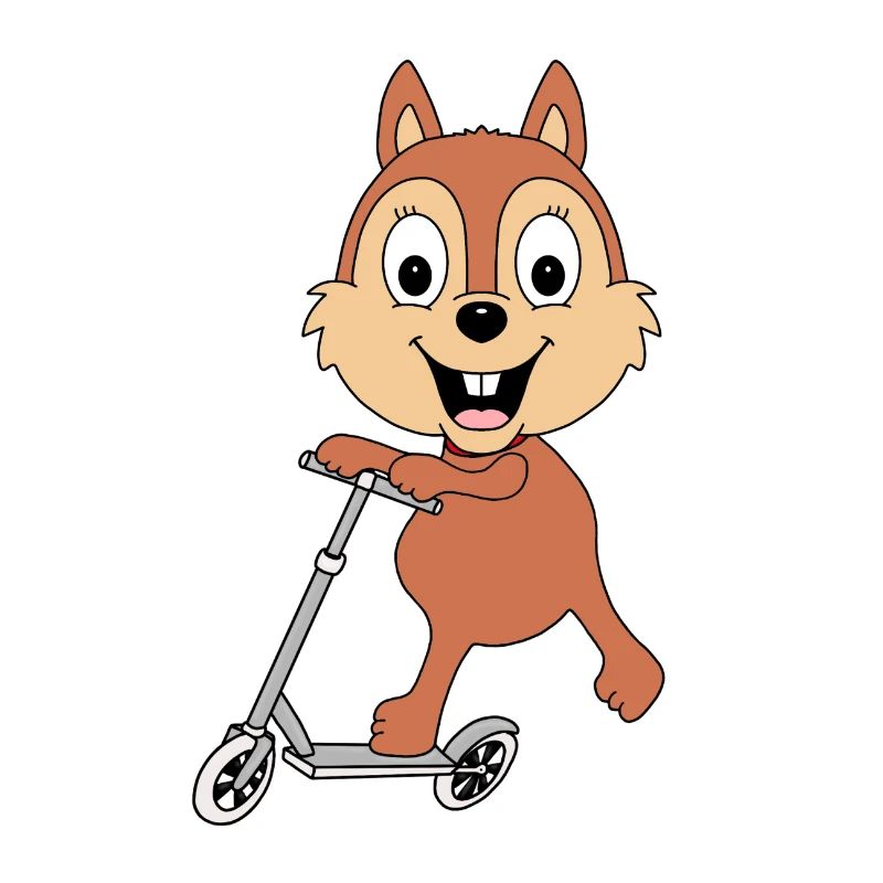 ROLLER - EICHHÖRNCHEN - TIER - KIND - BABY