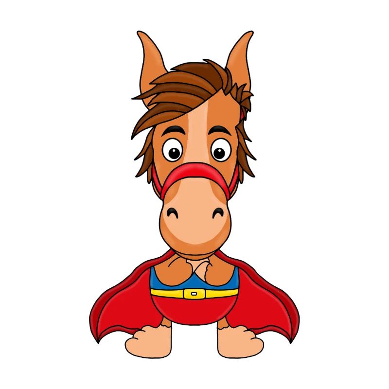 PFERD - PONY - SUPERHELD - TIER - KINDER - BABYS