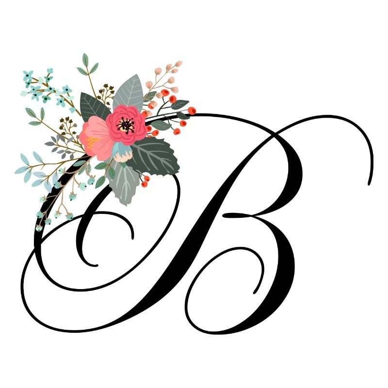 Buchstabe b Blumen