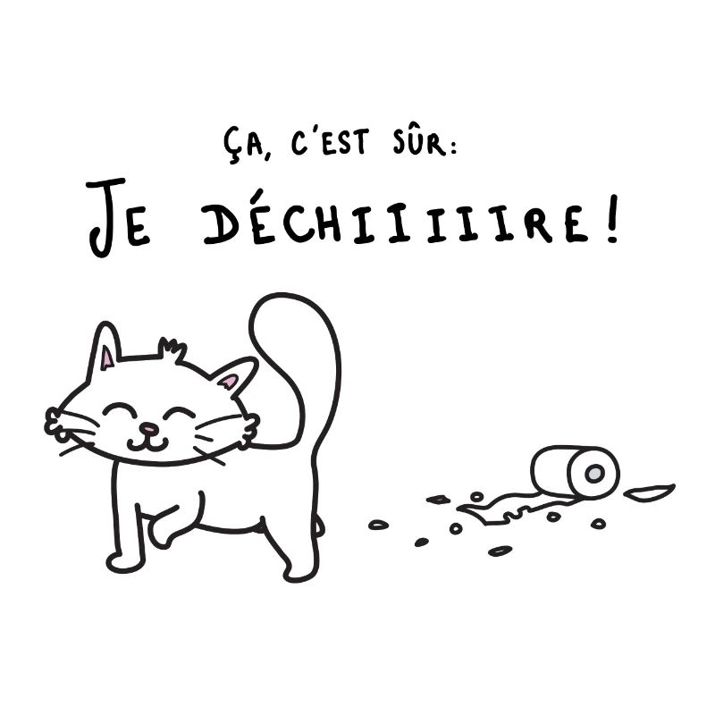 Chat qui déchire
