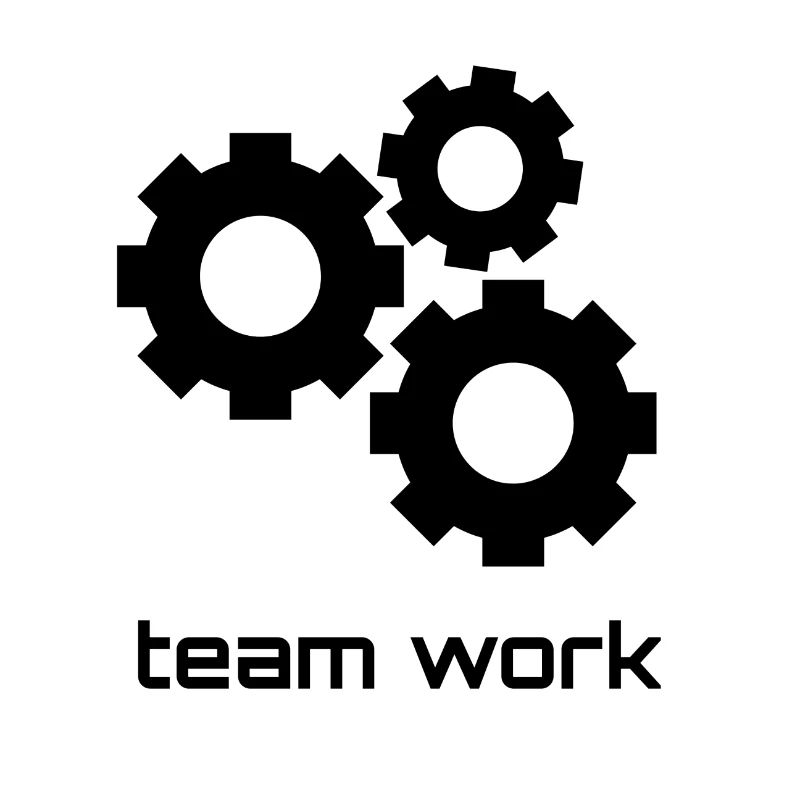 Team work, gift gears friendship work