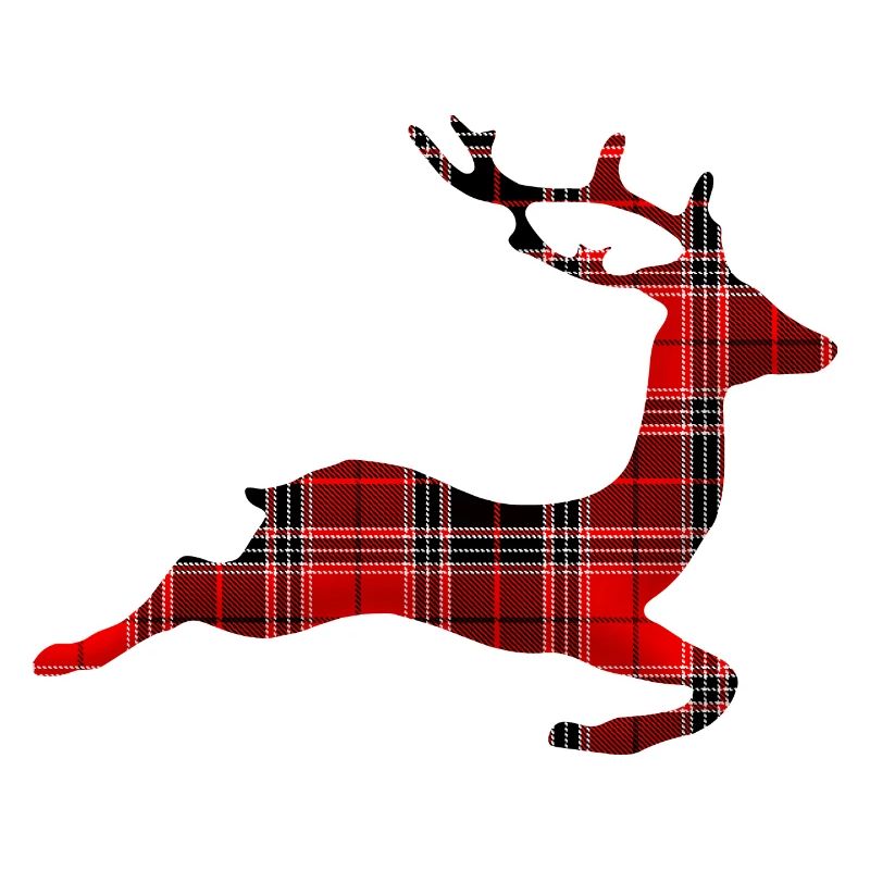 Deer in grid retro style Geschnkidee