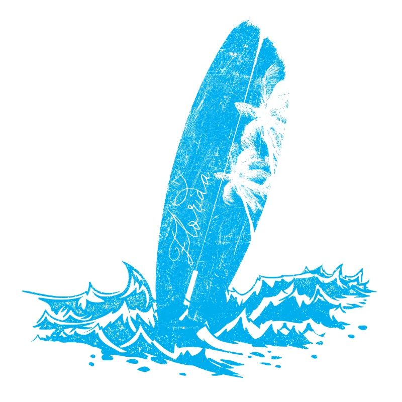 Planche de surf sur la plage