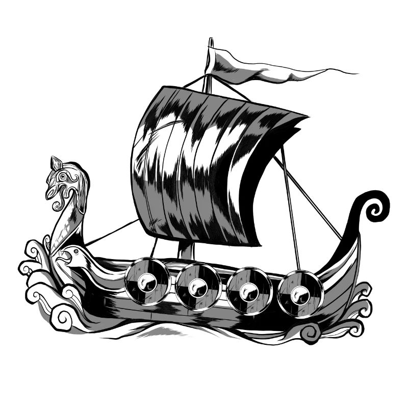 Wikingerschiff Wikinger Boot Vikinger Schiff