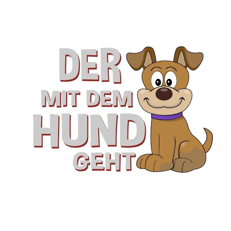 Der mit dem Hund geht Hündchen Geschenk