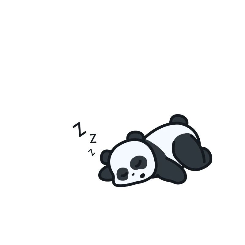 sleeping panda