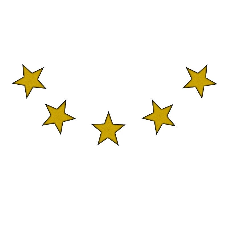 5 étoiles dorées