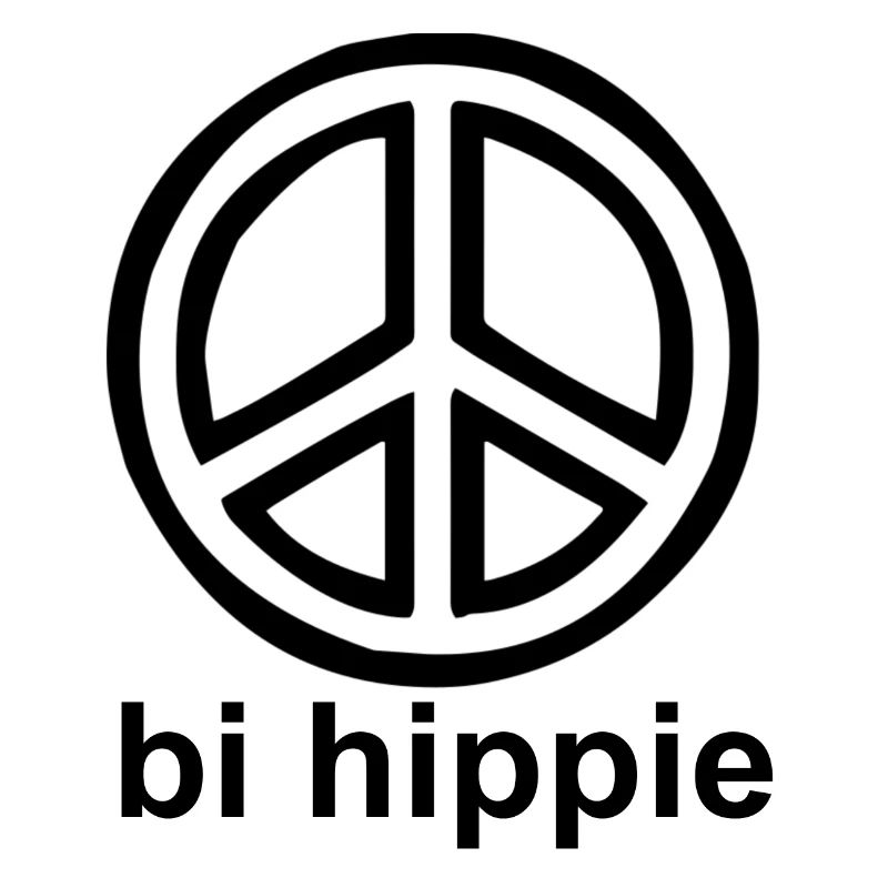 bi hippie - conception de fierté