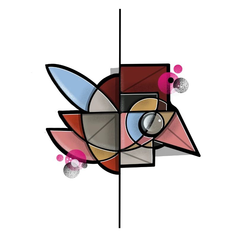 Abstrakter geometrischer Vogel