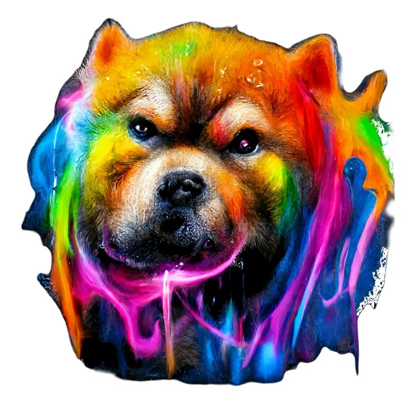 Chow Chow Design in Color