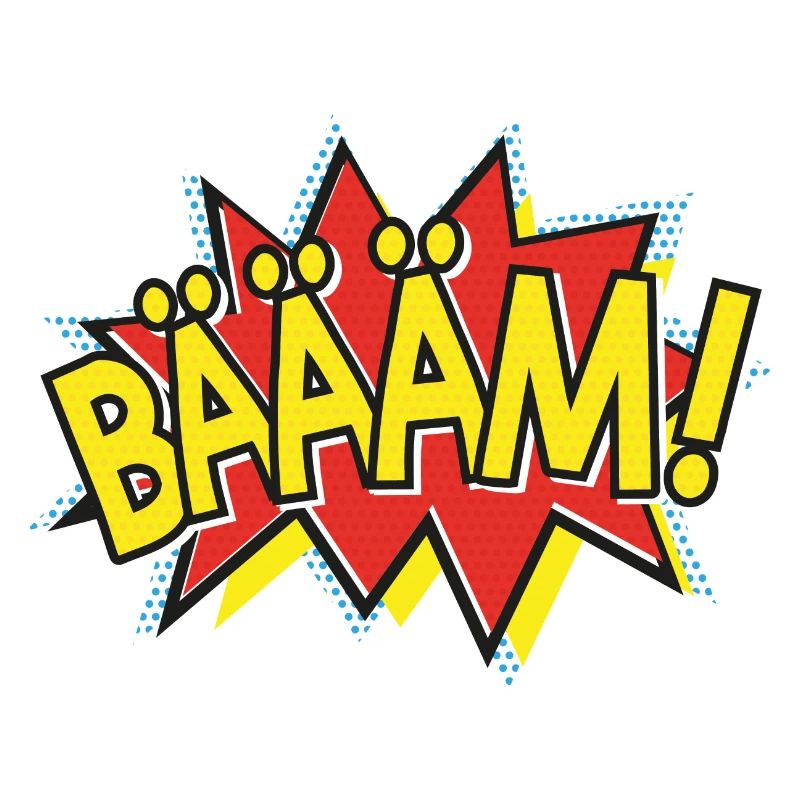 BÄÄÄM Bande dessinée Action Bulle - Style Pop-Art