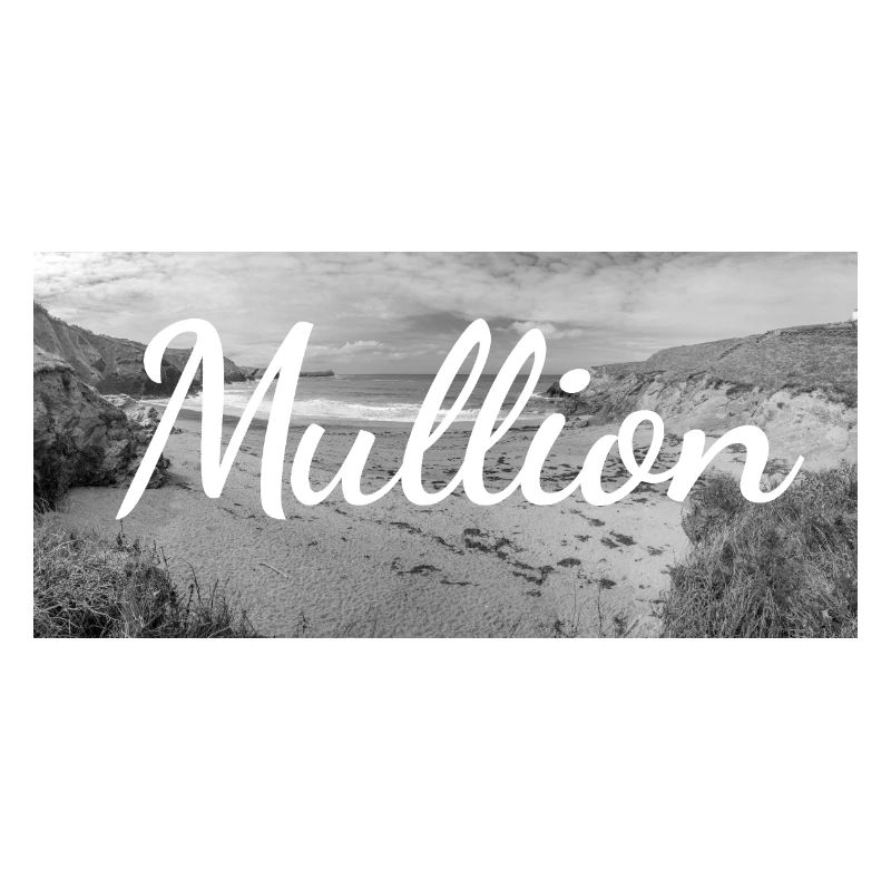 Retro Lettering at Mullion Harbour Cornwall UK