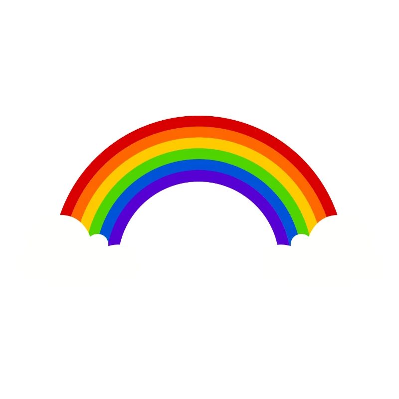 Regenbogen mit Wolken