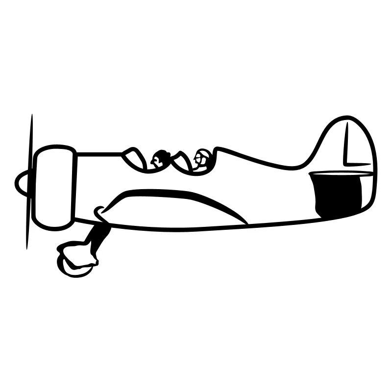 Propeller plane flying oldtimer