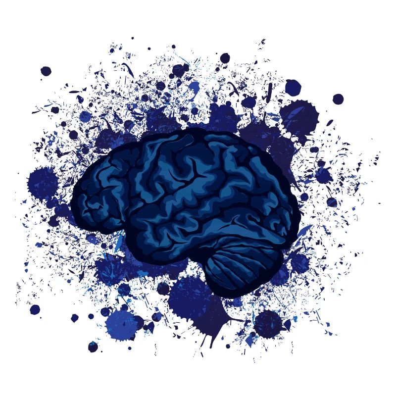 brain brains design fancy stain