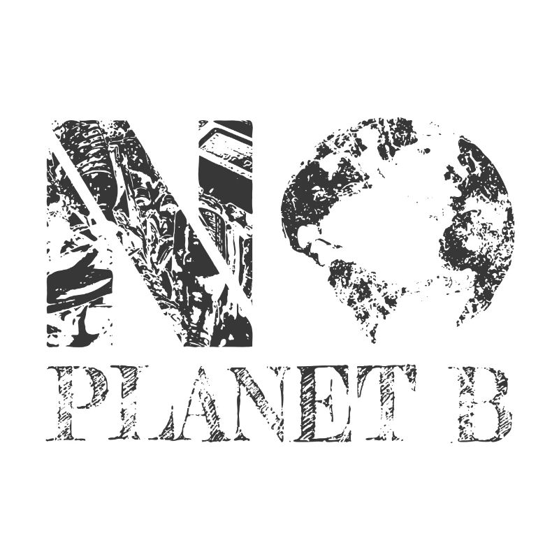 no planet B dark grey