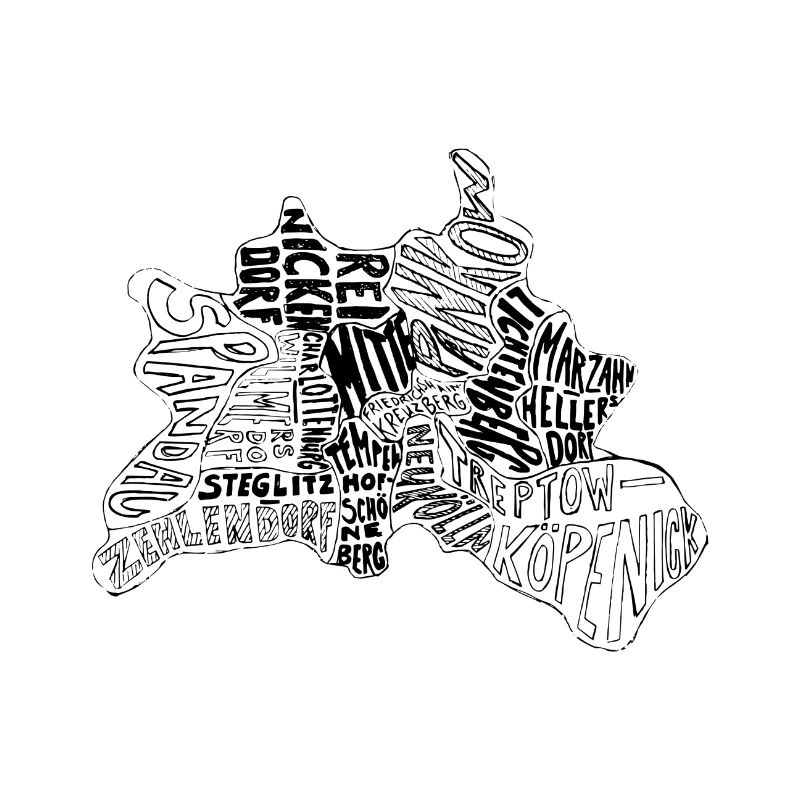 Berlin map Districts