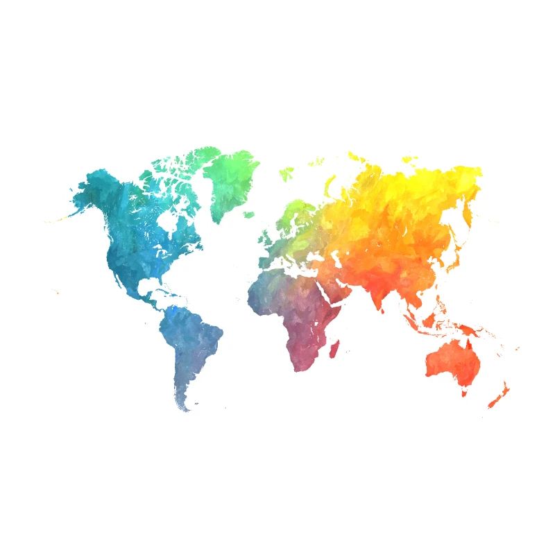 world maps colors