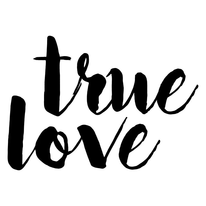 Véritable amour blanc simple cadeau de design