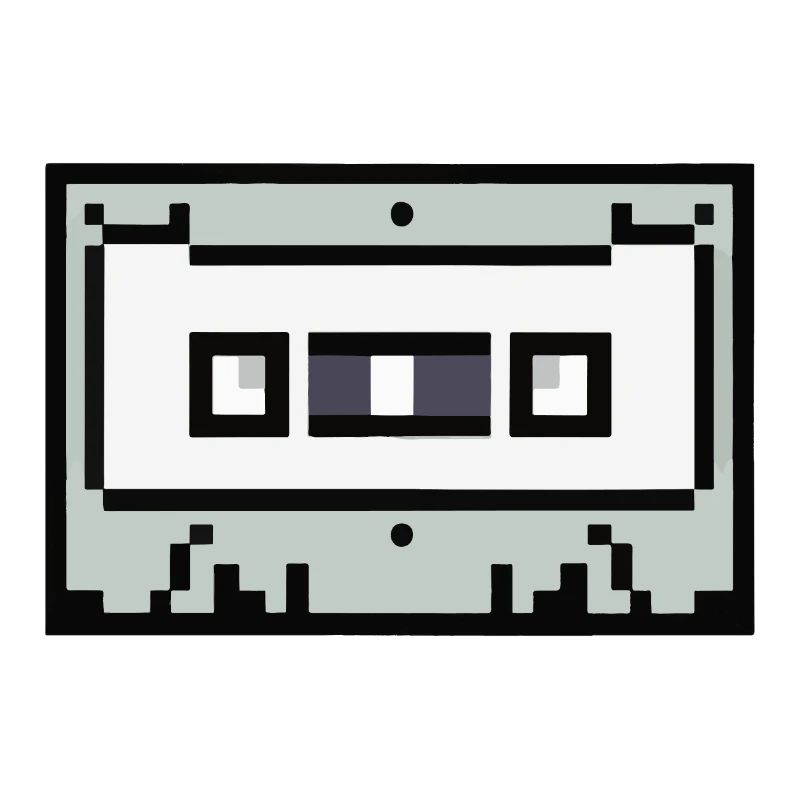 Kassette Verpixelt Retro Geschenkidee