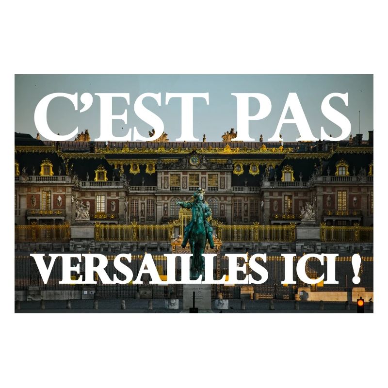 C'est pas Versailles ici