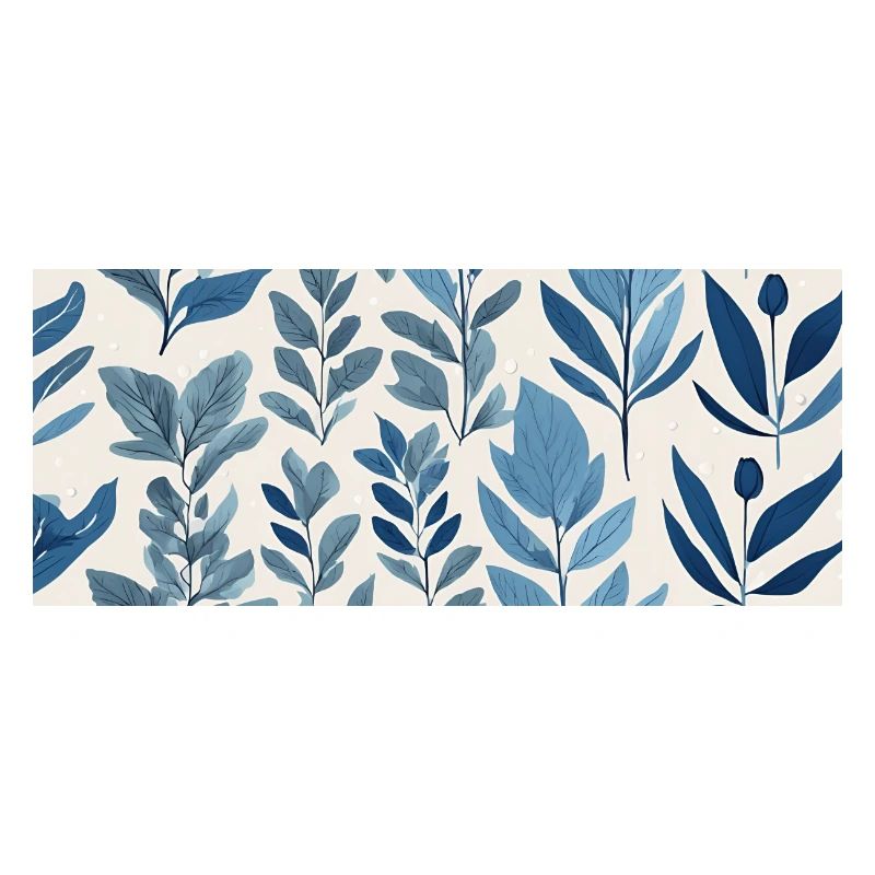Blue Botanical Pattern