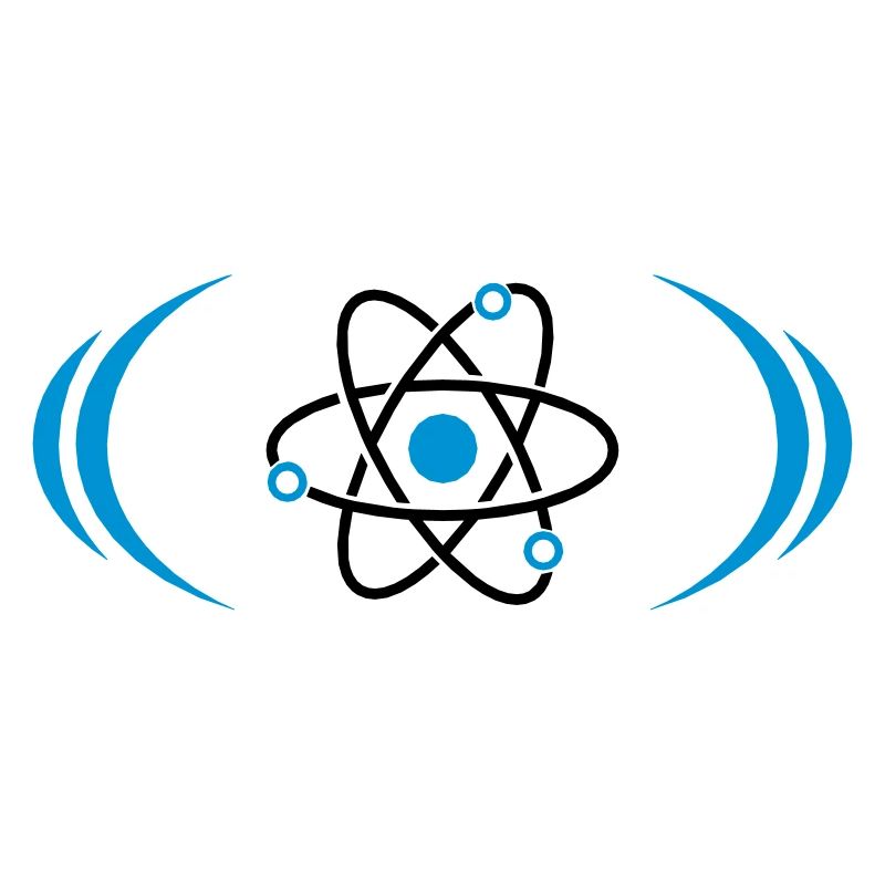 Atom symbol radioactive