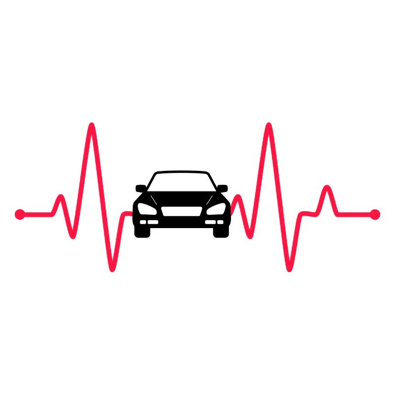 Auto Herzfrequenz Autofahrer Geschenk Automobile