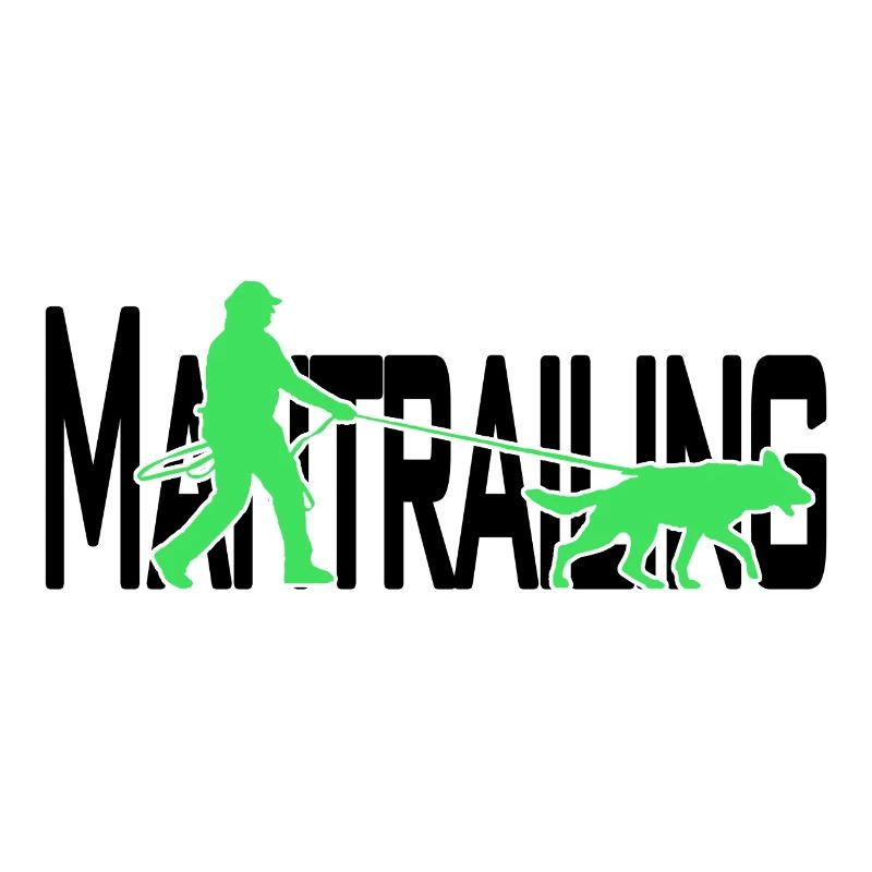 Mantrailing noir / vert