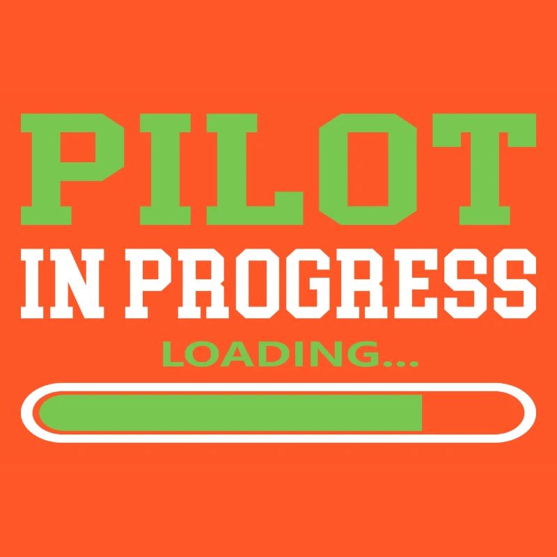 Pilot in Progress Cool Sayings Airplane