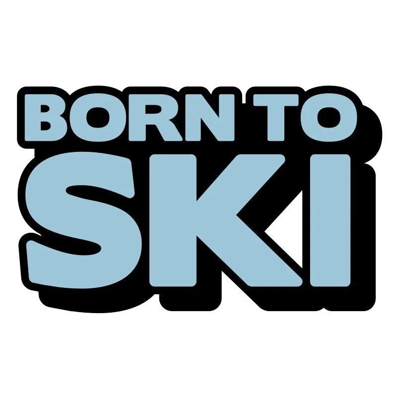 born to ski 2 col