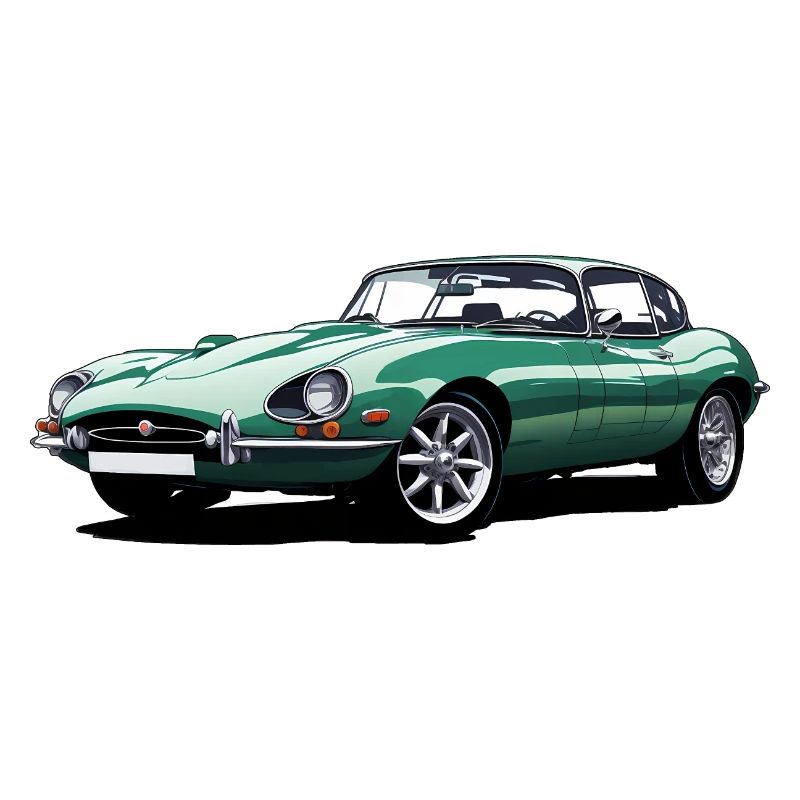 E type jag sketch