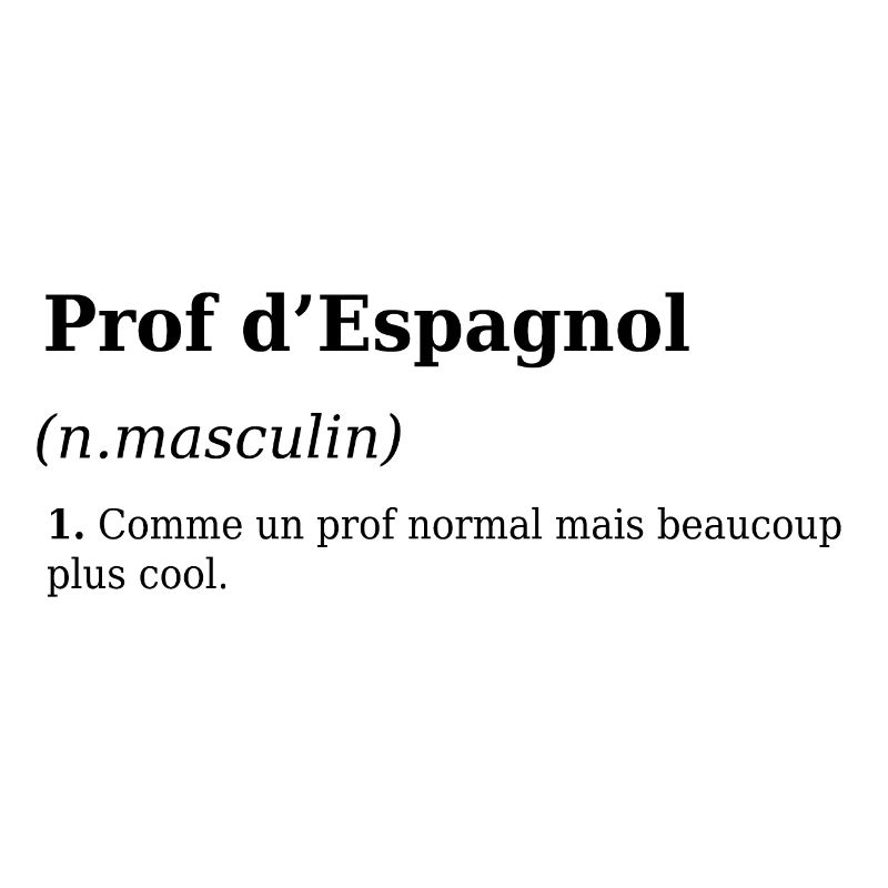 Définition Enseignant Espagnol