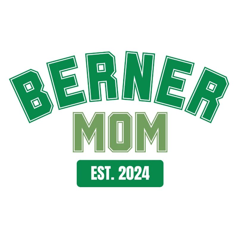 Customize Berner Mom 2024 Gift Modern Dog Lover