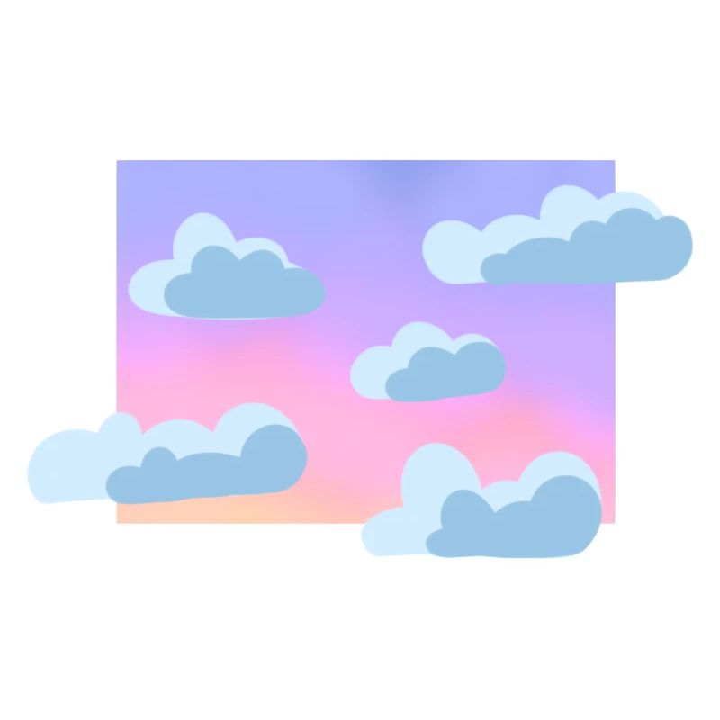 Ciel nuageux pastel