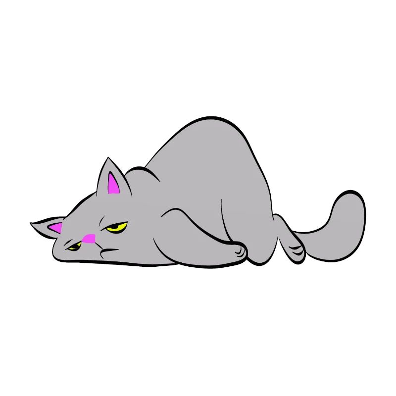 Tired cat