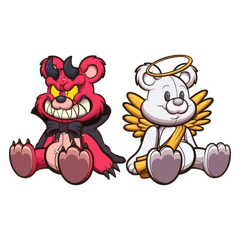 Devil et ange Teddy Bear