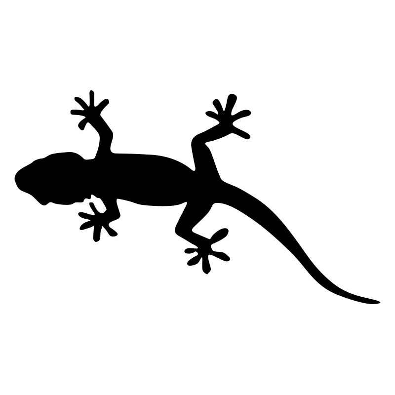 gecko form silhouette design