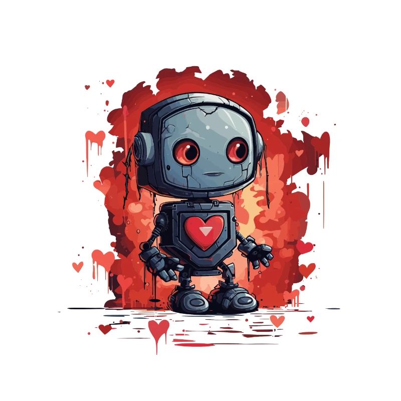ROBOTS WITH HEART DESIGN
