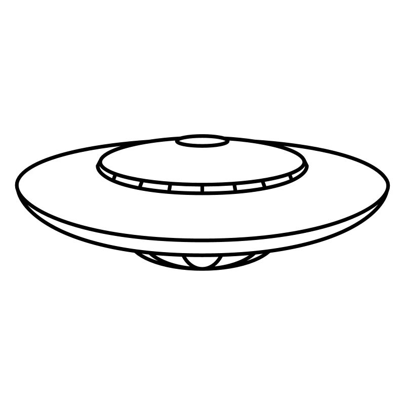 cool gemalt comic cartoon aliens Ufo fliegen unter