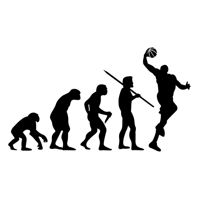 Evolution des Menschen - Basketball
