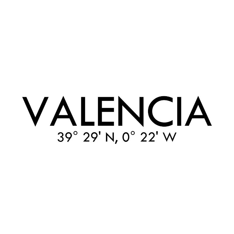 Valencia - Spain - Coordinates Latitude Longitude
