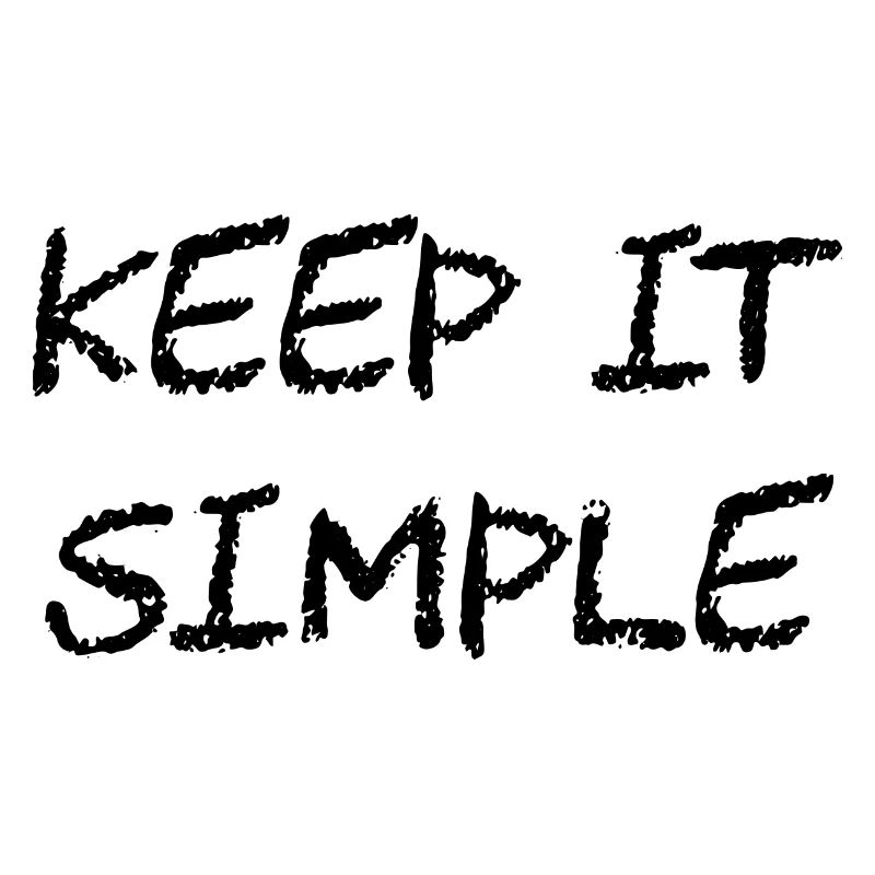 keep it simple Geschenk Idee