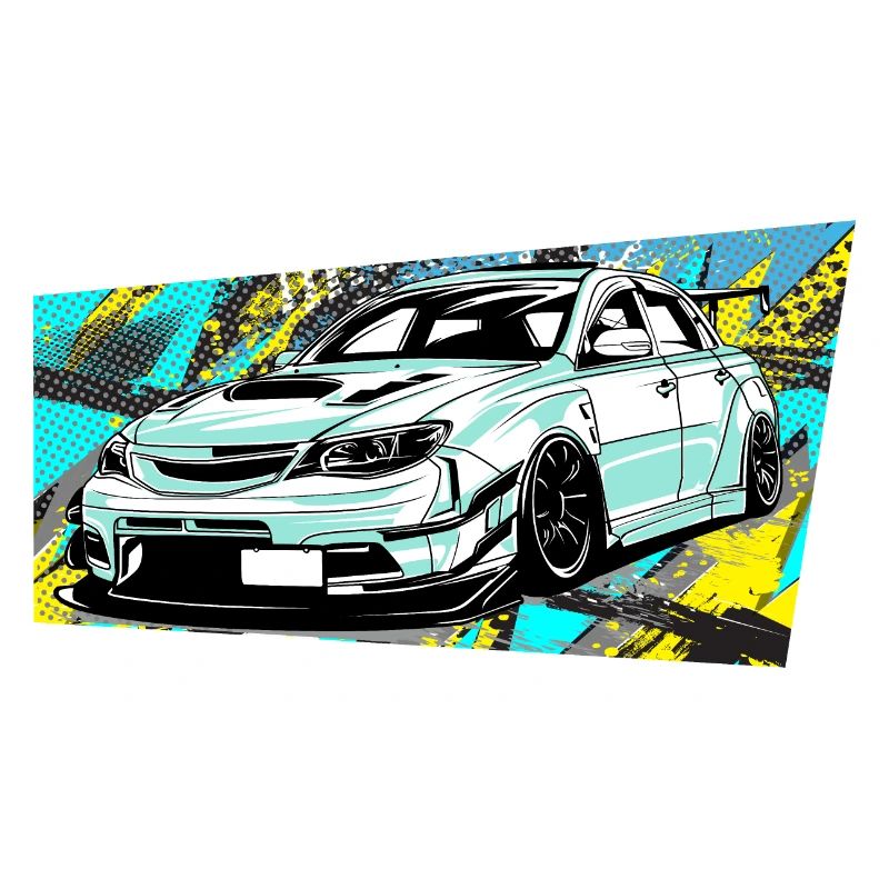 Car comic style