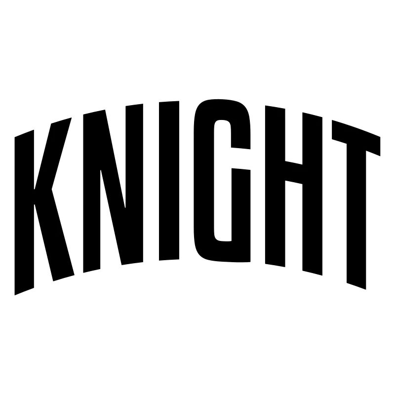 knight stylish arched text logo copy