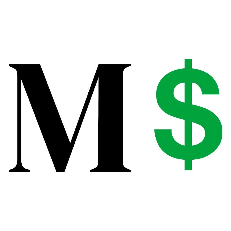 Buchstabe M Dollar