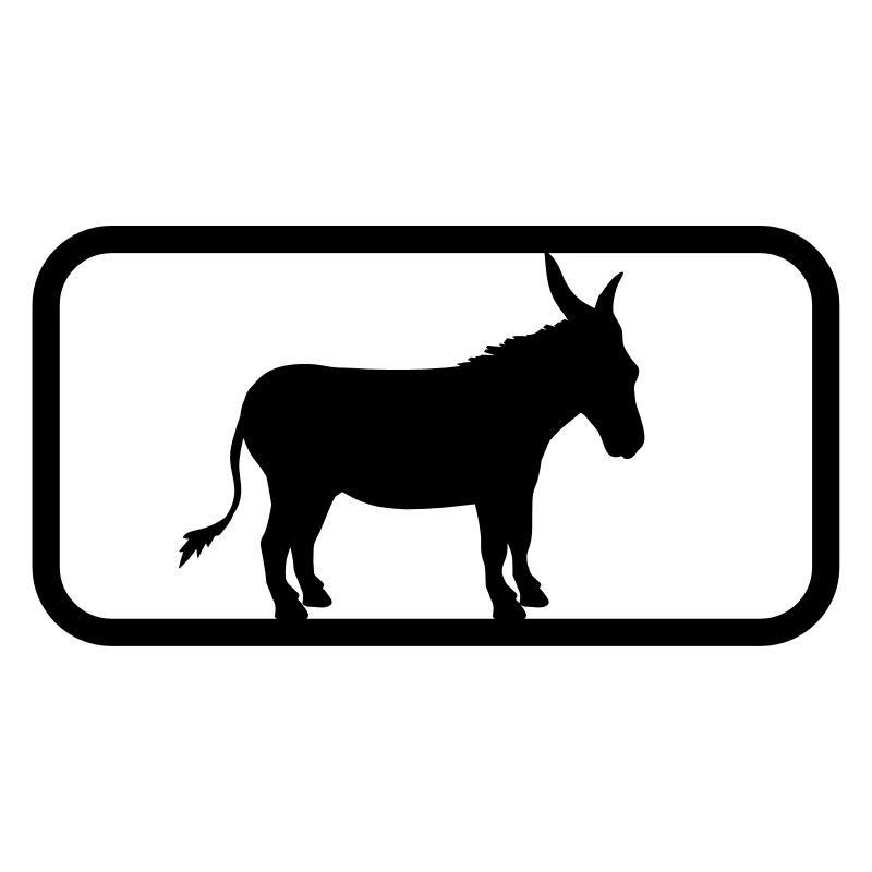 button sport logo cool donkey horse pony small pack