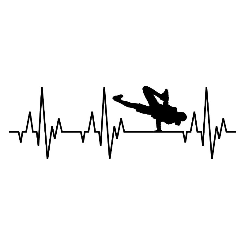 Heartbeat ECG Breakdance Breakdancing Hip-Hop