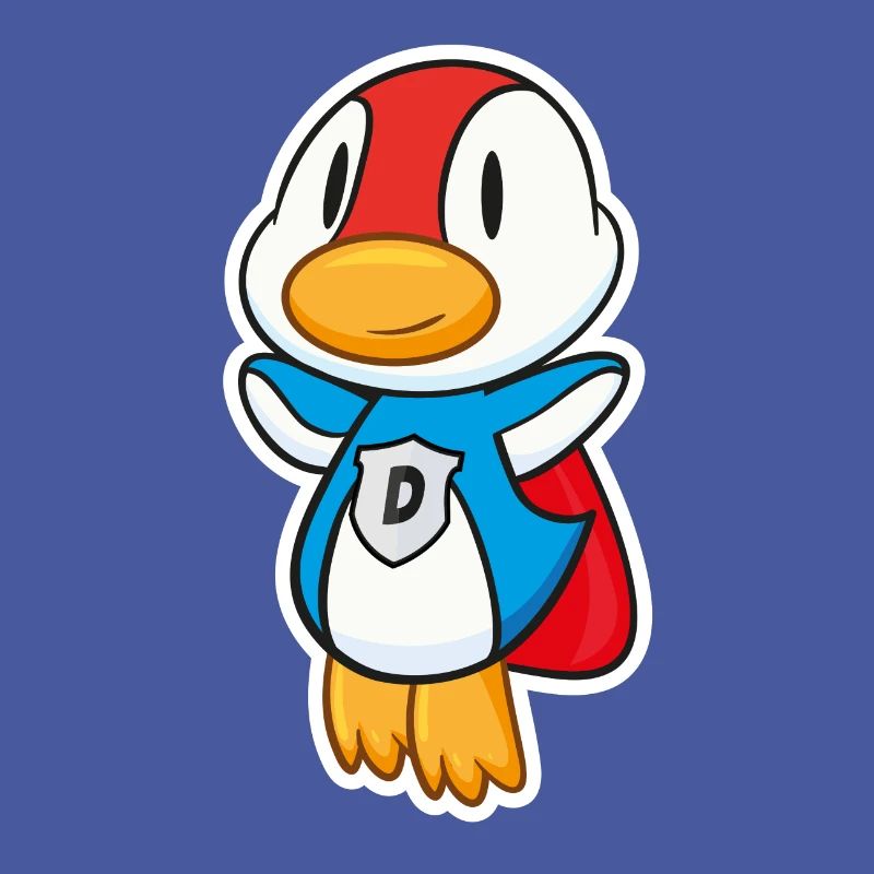 Flying Super duck has super powers