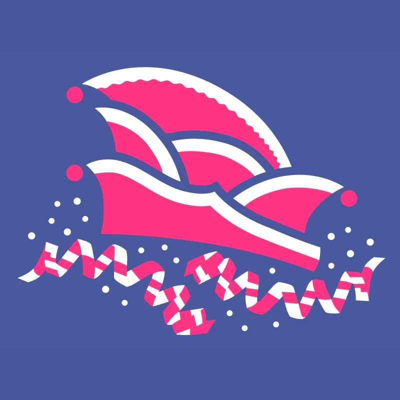 Fool's cap with streamers